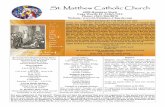 St. Matthew Catholic Churchst-matthew-church.com/wp-content/uploads/2018/09/... · James Schultz Dorothy Laudano Religious Education Debbie Whitlock Debbie@saintmatthewchurch.org