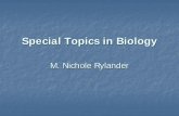 Special Topics in Biology - dddas.oden.utexas.edu€¦ · Special Topics in Biology Author: Marissa Rylander Created Date: 12/5/2005 7:02:52 AM ...