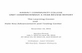 HAWAIʻI COMMUNITY COLLEGE UNIT COMPREHENSIVE 3 …hawaii.hawaii.edu/.../2015_tlc-hkatc_comprehensive...The Learning Center . and . Hale Kea Advancement and Testing Center. November