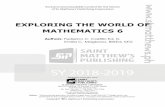 EXPLORING THE WORLD OF MATHEMATICS 6 … · EXPLORING THE WORLD OF MATHEMATICS 6 ST. MATTHEW'S PUBLISHING CORPORATION First RVC Building, 92 Anonas, Cr. K-6th Streets, East Kamias,