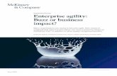 Enterprise agility: Buzz or business impact?/media/McKinsey/Business...How much do your customers love you? Agility has the potential to improve the customer experience by up to 30