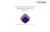 HOLOCAUST MEMORIAL DAY - UCU · 2013-04-08 · Holocaust Memorial Day: UCU members’ testimonials THE HOLOCAUST 1933–1945 5 Between 1933 and 1945, the Nazis attempted to annihilate