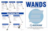 WANDS - Esteam & Cleanco Cleaning Systems€¦ · 3750 - 19th Street N.E. Calgary, Alberta, Canada T2E 6V2 Toll Free: 1-800-653-8338 Tel: 403-291-7050 Fax: 403-291-0546 Website: ®