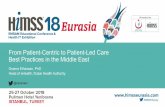 HIMSS Eurasia - From Patient-Centric to Patient-Led …...• Leading the Dubai-based HIE initiative (NABIDH) within Dubai Strategy 2016-2021 @ canimani What’s on in UAE… UAE Vision