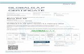 GLOBALG.A.P CERTIFICATE - Nova SeaCertificate No: 177415-2015-EUREPGAP-NOR-ACCREDIA Place and date: Vimercate (MB), 2019-09-12 Lack of fulfilment of conditions as set out in the Certification