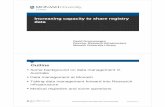 Increasing capacity to share registry data€¦ · National eResearch Collaboration Tools and Resources (NeCTAR ) Increasing capacity to share registry data - David Groenewegen 524