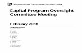 Capital Program Oversight Committee Meetingweb.mta.info/mta/news/books/pdf/180220_1330_CPOC.pdfNew York, NY 10004 Tuesday, 2/20/2018 1:30 - 3:00 PM ET 1.€PUBLIC COMMENTS PERIOD €€€€€€