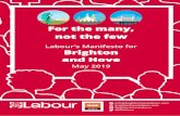 Labour’s Manifesto for Brighton and Hove€¦ · through modernising our approach to children’s services. • Produced the highest level of council house building for more than