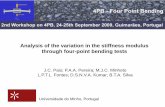 Analysis of the variation in the stiffness modulus through ... · Universidade do Minho, Portugal. Analysis of the variation in the stiffness modulus through 4PB tests. Background.