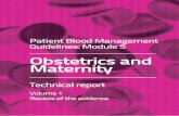Obstetrics and Maternity - Blood · Technical report on obstetric and maternity patient blood management – Volume 1 February 2015 1 1 Introduction This document presents the methods
