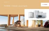 NIBE Heat pumps · 6 NIBE Heat pumps Indoor comfort is in our nature CO 2 emissions for various heating systems Kg CO 2 emissions per kWh heat Direct electricity Gas Heat pump 0,0