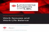 JANUARY MONTHLY FEATURE STORY Work Spouses and Work-Life Balance · 2016-02-02 · 1 Monthly Lesson Plan At-A-Glance JANUARY 2016 Introduction In this lesson, you will improve your