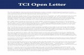 TCI Open Letter - Thomas Jefferson Institute for Public Policy · TCI Open Letter. Carol Platt Liebau President, Yankee Institute for Public Policy, CT Christian N. Braunlich President,