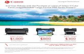 End-User Rebate with the Purchase or Lease of Select 11 ... · Page 1 of 2 . End-User . imagePROGRAF Large Format Printer Rebate Offer . Rebate Offer Period: June 1st, 2020, 12:01