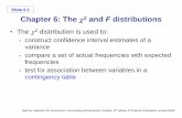 Slide 6.1 Chapter 6: The c and F distributionswainwrig/5751/Chapter 6.pdf · Slide 6.5 Barrow, Statistics for Economics, Accounting and Business Studies, 5th edition © Pearson Education