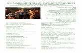 ST. MARGARET MARY CATHOLIC CHURCH · 8/20/2017  · “¡Ten piedad de mí, Señor, Hi-jo de David!” El grito de la mujer cananea en el Evangelio de hoy es familiar para todos nosotros.