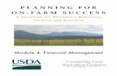 Module 4: Financial Management - Farm Link Montana · Module 4: Financial Management The following draws heavily from the Building Farmers in the West curriculum1. All businesses