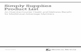 Simply Supplies Product List...5 First Aid Supplies No. Product Name Compare to Price Size 225 Alcohol Prep Pads BD™ Alcohol Swabs $6.25 100 290 Fabric Bandages Band-Aid® ¾" ×