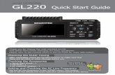 midi LOGGER GL220 Quick Start Guide - Instrumart · GL220 Descriptions of the Control Panel Keys 1. SPAN/POSI/TRACE 2. TIME/DIV Press the TIME/DIV key to change the time axis display