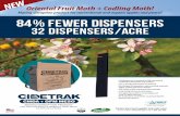 Mating disruption product for conventional and organic ...84% fewer dispensers 32 dispensers/acre INSECT PHEROMONE & KAIROMONE SYSTEMS INCORPORAT ED ® Your Edge – And Ours – Is