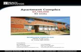 Apartment Complex€¦ · Apartment Complex $2,190,000 92 Units RIVERVIEW PARK PLACE 10058 Toelle Lane St. Louis, MO 63137 Presented by: Ken Wedberg Office: 314.446.7540 Cell: 314.374.6670