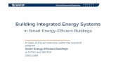 Building Integrated Energy Systems · 2014-11-17 · 2 SmartBuild - Building Integrated Energy Systems Civil and Environmental Engineering 22. januar 2003 User/Building Types Residential