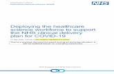 Deploying the healthcare science workforce to …...NHS England and NHS Improvement Deploying the healthcare science workforce to support the NHS clinical delivery plan for COVID-19
