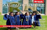 ALUMNI INSIDER - Brock University...St. Catharines, ON, L2S 3A1 For advertising inquiries, call 905-688-5550 x5342 Brock Alumni Relations maintains a database of contact information