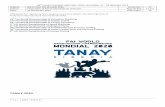TANAY 2020 - Fédération Aéronautique Internationale · DZ Tanay, Kemerovo region, Russia (located 120 km west of Kemerovo, 115 km west of an international airport Leonova; 250