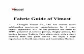 Fabric Guide ofVimost - DIYTrade.comdoc.diytrade.com/docdvr/1971927/31852892/1362124203.pdf · 2013-03-01 · Fabric Guide ofVimost · Chengdu Vimost Co., Ltd. has custom made sublimation