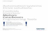 Automationsystems Drivesolutions Motorsdownload.lenze.com/TD/Gxx geared motors axial inverter...Automationsystems Controller-basedAutomation 1.1 Drive-basedautomation 1.2 Drivesolutions