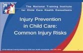 Injury Prevention in Child Care: Common Injury Risks...Disoriented, slurred speech Dizziness or drowsiness ©The National Training Institute for Child Care Health Consultants, UNC-CH,