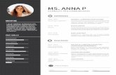 Resume Anna Portella - ADOUTI · pro skills photoshop illustrator indesign ms word ms excel premiere campaign follow me french english spanish languages