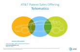 AT&T Telematics Patent Portfolio...Portfolio Composition The portfolio is structured to provide a broad base of vehicle telematics technology coverage. Technologies covered include: