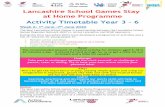 Lancashire School Games Stay at Home Programme Activity ...6+Stay+at+Home+Programme+W.C… · The Spar Lancashire School Games Stay at Home Programme aims to provide opportunities