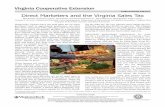 publication 448-073 Direct Marketers and the Virginia ... · basket with ceramic figurines with a jar of jam is probably considered nonfood while a gift basket with food stuffs (processed