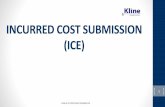 INCURRED COST SUBMISSION (ICE) · adequate incurred cost submissions. ICE BENEFITS KLINE & CO PROPRIETARY INFORMATION 10 User friendly Includes all schedules required for an adequate