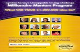 Cynthia Kersey’s Unstoppable Giving Challenge Millionaire ... · people who really are showing their strategies for not only generating big ideas in the world, but how can we really
