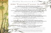 2016 Training Center Schedule · August 6-10, 2016 (Saturday-Wednesday): Cross-Cultural Facilitation Skills for Diversity Trainers, Educators & Therapists: Five-Day Intensive. Facilitator: