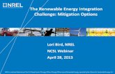 The Renewable Energy Integration Challenge: Mitigation Options · Renewable Energy Integration Challenges Variability and Uncertainty ... them on the grid (e.g., nuclear ramping limitations)