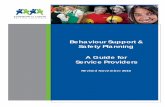 Behaviour Support & Safety Planning A Guide for …...Behaviour Support and Safety Planning – A Guide Safety Plan: An individualized, written document designed to address situations