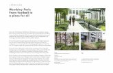 Wembley Park: From football to a place for all · Buro Happold, Happold Lighting, Signet Planning, Tower 8, i-Transport, JMP, Stace Services Used Landscape Architecture Area 1 ha