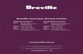 Breville Customer Service Center · 2015-11-24 · Lift the mixer motor head up until it tilts back and locks into the open position. 3. Insert the mixing bowl into the bowl locking