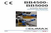 Climax Portable - BB4500-BB5000 Operating Manual …...Page D BB4500-BB5000 Operating Manual LIMITED WARRANTY CLIMAX Portable Machine Tools, Inc. (hereafter referred to as “CLIMAX”)