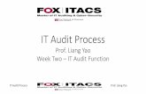 IT Audit Process - Temple MIS€¦ · Audit Methodology Overview The need of an internal audit document to provide guidance of each audit phase (e.g. Audit Manual) Following the International
