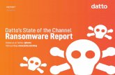 Datto’s State of the Channel Ransomware Report · 2020-05-19 · Datto’s State of the Channel ... Manager of Content Marketing at Datto, Inc. • Global ransomware attacks against