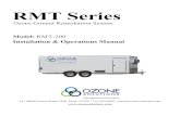 RMT Series - ozonesolutions.com Owners Manual.pdf · RMT system is capable of generating 260g/hr. of ozone with a feed gas of 90% oxygen. Ozone Generation from Corona Discharge This