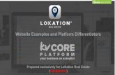Website Examples and Platform Differentiators · 2019-12-05 · Contactually Offrs Cloud CMA Smart Zip Dotloop Skyslope Docusign Reliance Boston Logic Moxi Works Lone Wolf A single,