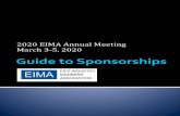 2019 EIMA Annual Meeting · Raise your company’s profile among EIMA membership which is made up of the top five EIFS manufacturers in North America, and the leading suppliers, distributors,