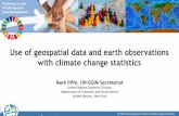 Use of geospatial data and earth observations with climate ... · geospatial information and earth observations, as well as other Big Data, as a means to contribute to and validate